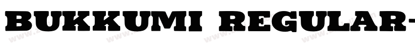 Bukkumi Regular字体转换
